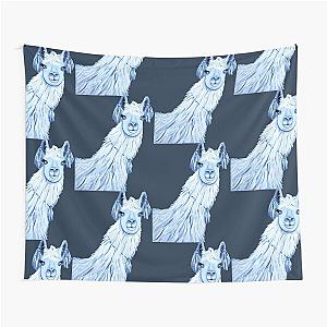 Llama with tapestry