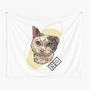 Clipped eared cat Rescue Tapestry