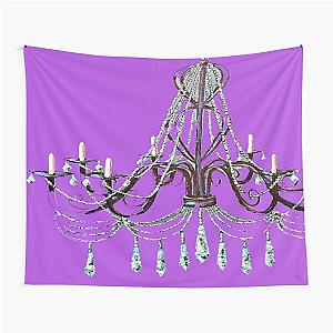 Chandelier with teal bling Tapestry