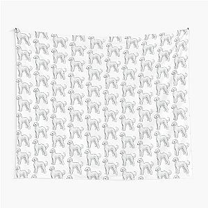 Bedlington Terrier Un-Clipped White Tapestry