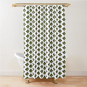 Jamaican Canadian Maple Leaf Clipped Into Jamaican National Flag Shower Curtain