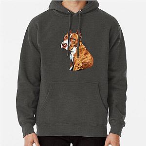 Pit bull clipped ear Pullover Hoodie
