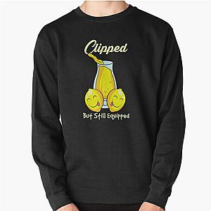 Clipped Pullover Sweatshirt