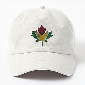 Guyanese Canadian Dad Hat Maple Leaf Clipped Into Guyanese National Flag