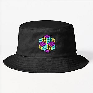 Clipped Universal Cubes Bucket Hat