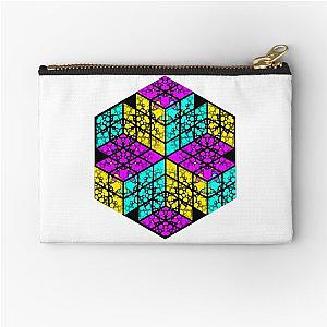 Clipped Universal Cubes Pouch Zipper