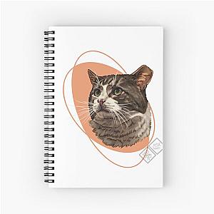 Clipped Eared Kitty Rescue Cat Spiral Notebook