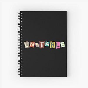 Unstable Clipped Newspaper Text Art Notebook