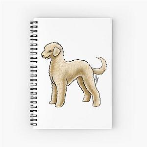 Bedlington Terrier Unclipped Sandy Spiral Notebook