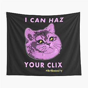 Save the Net I Can Haz Mohr Clix Tapestry