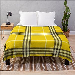 “As If” Clueless Yellow Plaid Throw Blanket