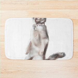 Clueless Curious Cat Bath Mat