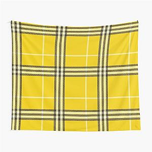 “As If” Clueless Yellow Plaid Tapestry