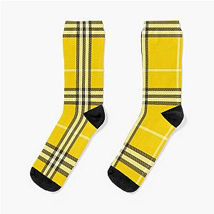 “As If” Clueless Yellow Plaid Socks