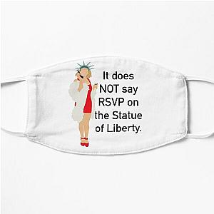 Cher Clueless - It does NOT say RSVP on the Statue or Liberty! Flat Mask