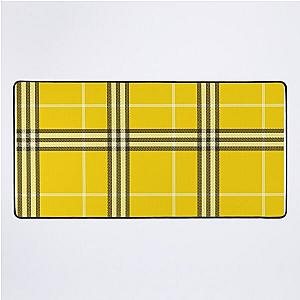 “As If” Clueless Yellow Plaid Desk Mat