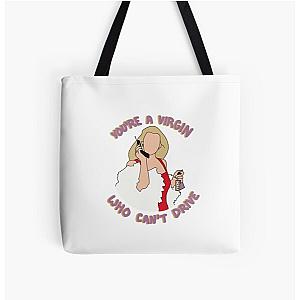 "you're a virgin who can't drive" -clueless (v1) All Over Print Tote Bag