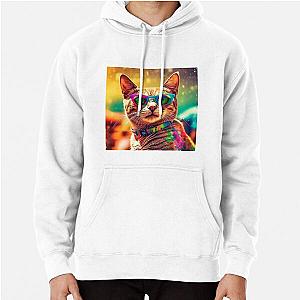 Kitty Cat Coachella Pullover Hoodie RB2410