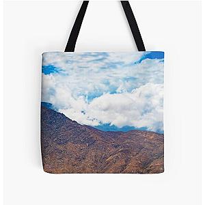 Clouds Overtaking Mountains in Coachella Valley All Over Print Tote Bag RB2410