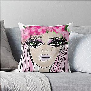 Coachella Girl Throw Pillow RB2410