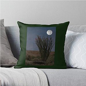 Desert Coral Cactus in Moonlight Coachella Preserve   Throw Pillow RB2410