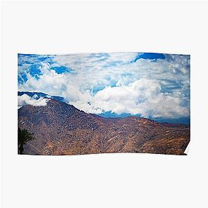 Clouds Overtaking Mountains in Coachella Valley Poster RB2410