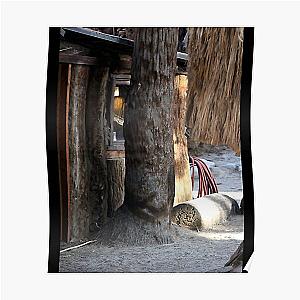 Cabin Behind Palm Trees Coachella Wildlife Preserve   Poster RB2410