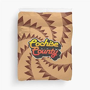 Cochise County, AZ - Retro Streamline Duvet Cover