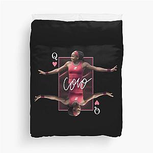 Coco Gauff US Open Tennis Player Champion Duvet Cover