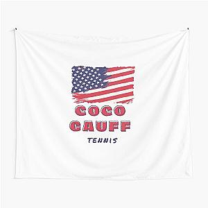 Coco Gauff Tennis Tapestry