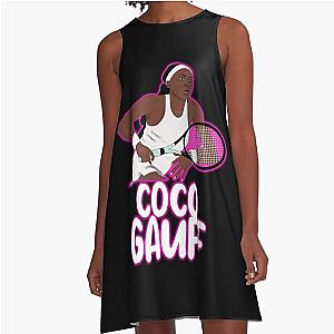 Coco Gauff tennis art A-Line Dress