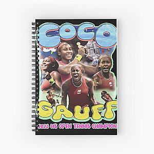Coco Gauff 2023 US Open Tennis Champion Spiral Notebook