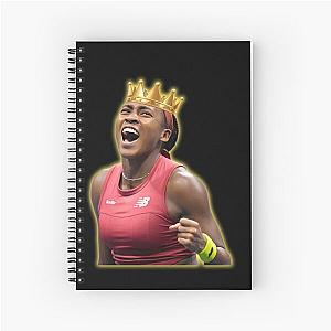 Coco Gauff Call Me Champion Queen COCO Tennis Spiral Notebook