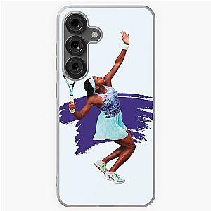 Coco Gauff Playing Tennis for Samsung Galaxy Case