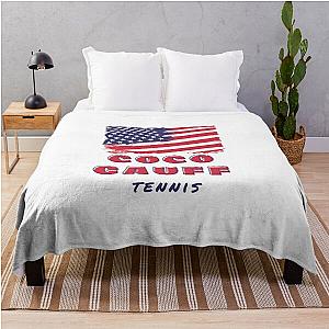 Coco Gauff Tennis Throw Blanket