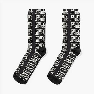 Cody Jinks Gold Font Socks