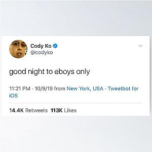 Cody Ko tweet Poster