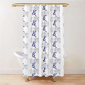 blue Cody ko logo Shower Curtain
