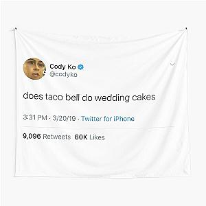 Cody Ko Taco Bell Tweet Tapestry