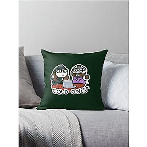 Cold Ones Doodle Throw Pillow