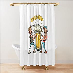 cold ones beer shirt Shower Curtain