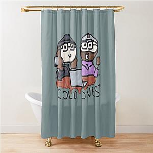 Cold Ones Doodle Shower Curtain