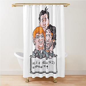 Wild KECKTRIO appeared! CoolShirtz/Cold Ones t-shirt (REPRODUCTION) Shower Curtain