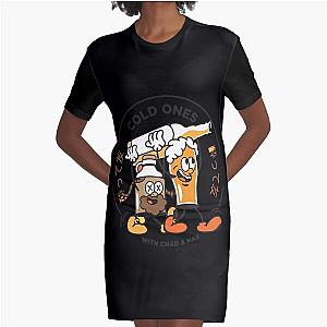 Cold Ones 	 Graphic T-Shirt Dress
