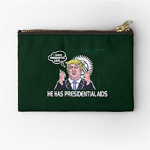 I HAVE PRESIDENTAL AIDS CoolShirtzCold Ones  (REPRODUCTION)   Zipper Pouch