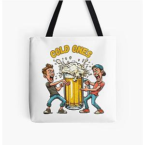 cold ones beer shirt All Over Print Tote Bag