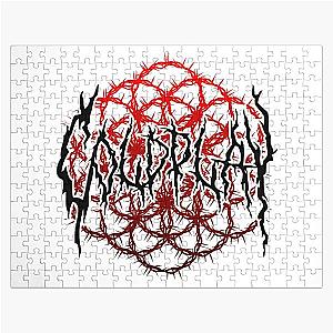 red black metal coldplay Jigsaw Puzzle