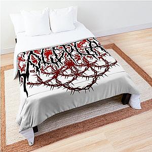 red black metal coldplay Comforter