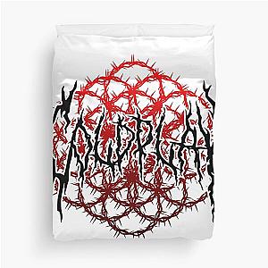 red black metal coldplay Duvet Cover