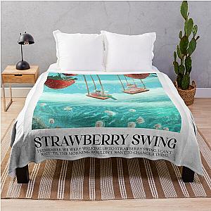 Coldplay - Strawberry swing Throw Blanket